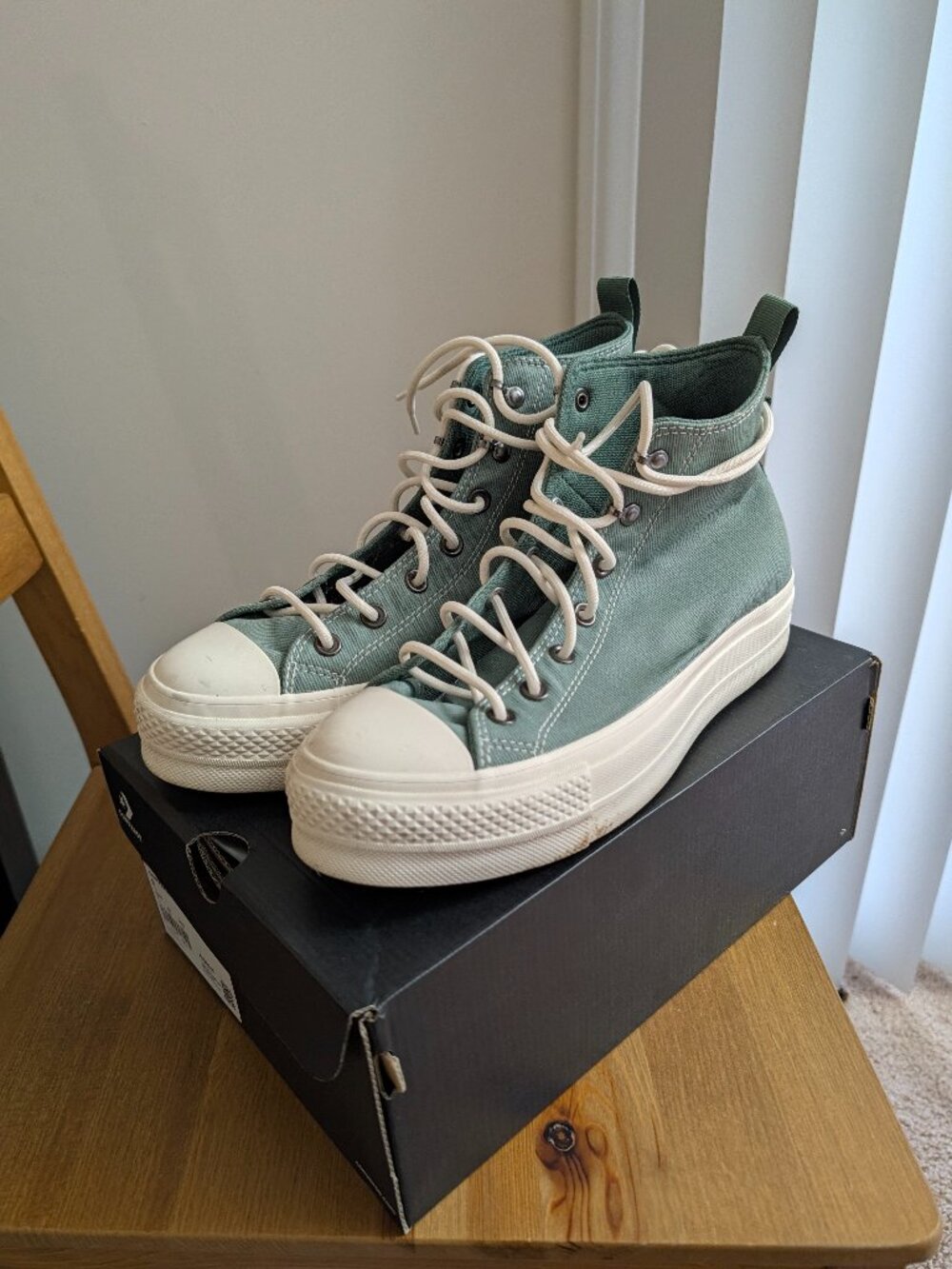 Converse Wmns Chuck Taylor All Star Lift Platform High 'Herby Admiral Elm Green'